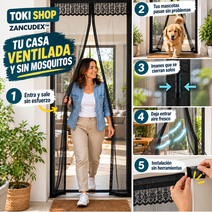 ZANCUDEX™ | CORTINA MAGNÉTICA ANTIMOSQUITOS
