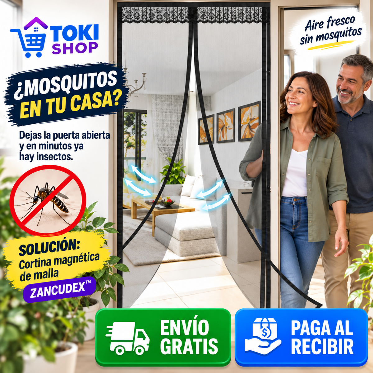 ZANCUDEX™ | CORTINA MAGNÉTICA ANTIMOSQUITOS