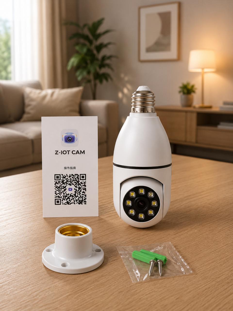 💡📹 CÁMARA FOCO WiFi 360° _ 🏡🛡️ Protege tu Hogar las 24 Horas